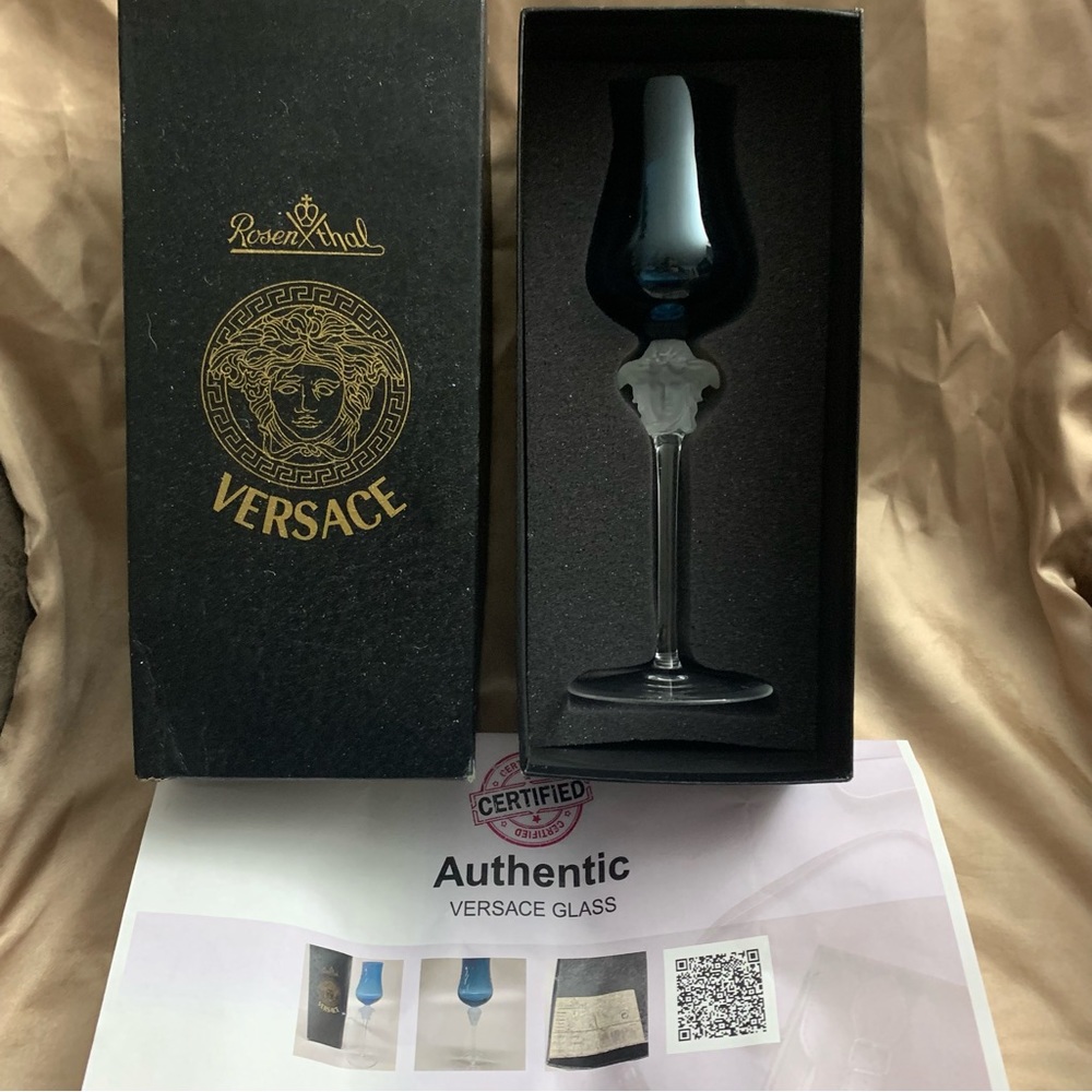 Rosenthal Versace Medusa Lumière Grappa Glass